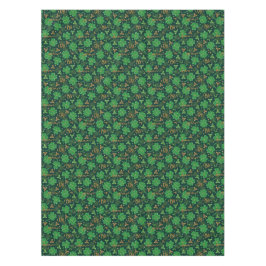 St Patricks day Gold Trefoil Kleeblatt Lucky Tischdecke