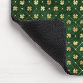 St Patricks Day Golden Cloud Kleeblatt Vintag Mousepad (Ecke)