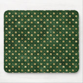 St Patricks Day Golden Cloud Kleeblatt Vintag Mousepad (Vorne)