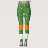 St Patrick's Day Golden Coins Irland Leggings (Vorderseite)