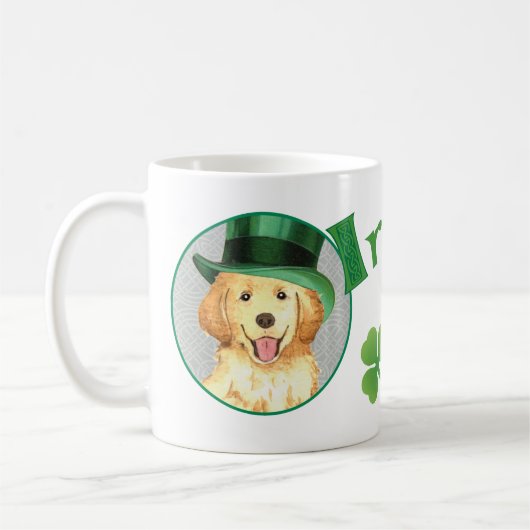 St. Patrick's Day Golden Kaffeetasse (Links)