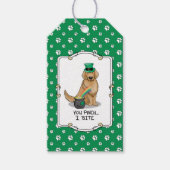 St. Patrick's Day Golden Retriever Dog Geschenkanhänger (Vorderseite)