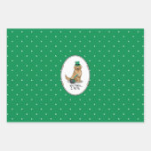 St. Patrick's Day Golden Retriever Dog Geschenkpapier Set (Vorderseite 2)