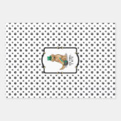 St. Patrick's Day Golden Retriever Dog Geschenkpapier Set (Vorderseite 3)