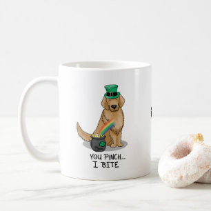St. Patrick's Day Golden Retriever Dog Kaffeetasse