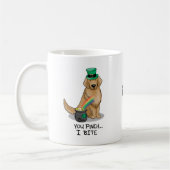 St. Patrick's Day Golden Retriever Dog Kaffeetasse (Links)