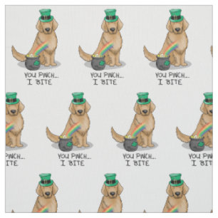 St. Patrick's Day Golden Retriever Dog Stoff