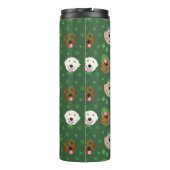 St Patricks Day Golden Retriever Hunde Thermosbecher (Rückseite)