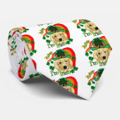 St Patricks Day Goldendoodle Krawatte (Gerollt)