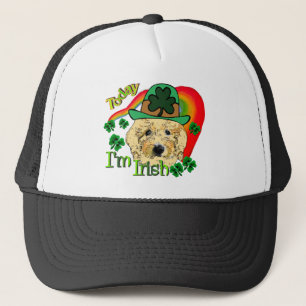 St Patricks Day Goldendoodle Truckerkappe