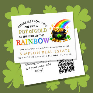 St. Patrick's Day Goldtopf-Immobilienempfehlung Ankündigungspostkarte