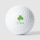 St. Patrick's Day Golf Golfer Custom Personalized Golfball (Vorderseite)