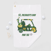 St. Patrick's Day Golf Par T-Shirt Monogramed Golfhandtuch (Insitu)