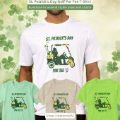 St. Patrick's Day Golf Par T-Shirt T - Shirt