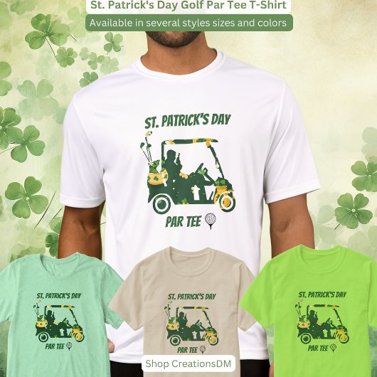 St. Patrick's Day Golf Par T-Shirt T - Shirt