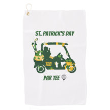 St. Patrick's Day Golf Par Tee Monogrammiert
