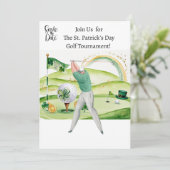 St. Patrick's Day Golf Turnier Einladung (Stehend Vorderseite)
