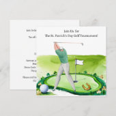St. Patrick's Day Golf Turnier Einladung (Vorne/Hinten)