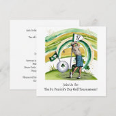 St. Patrick's Day Golf Turnier Einladung (Vorne/Hinten)