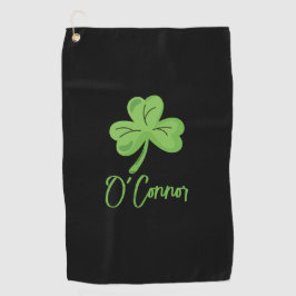 St. Patrick's Day Golfer Benutzerdefiniertes Glück Golfhandtuch