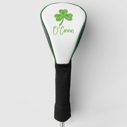 St. Patrick's Day Golfer Custom Sports Shamrock Golf Headcover (Vorderseite)