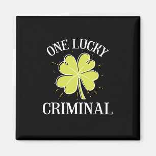 St. Patricks Day Grafik für einen kriminellen Glüc Magnet