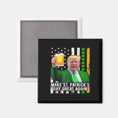 St. Patrick's Day Great Again Funny Trump 1 Magnet (Vorderseite/Rückseite)