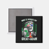 St. Patrick's Day Great Again Funny Trump 1 Magnet (Vorderseite/Rückseite)
