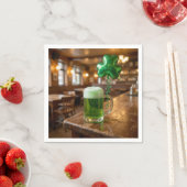 St. Patrick's Day Green Beer and Balloon Serviette (Beispiel)