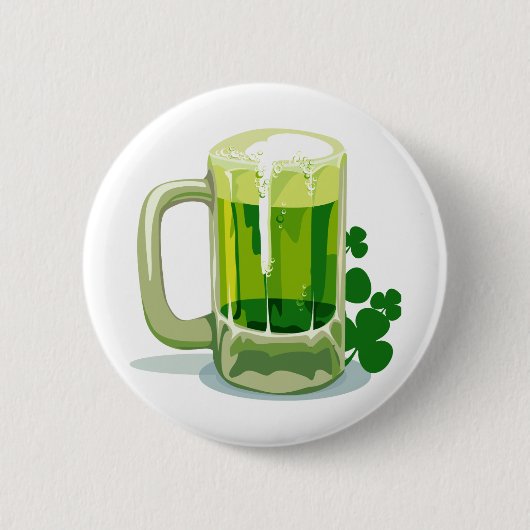 St. Patrick's Day Green Beer Button (Vorderseite)