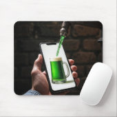 St. Patrick's Day Green Beer Mousepad (Mit Mouse)