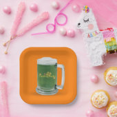 St. Patrick's Day Green Beer Pappteller (Party)