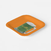 St. Patrick's Day Green Beer Pappteller (Gewinkelt)