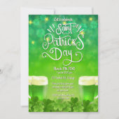 St. Patrick's Day Green Beer Party Einladung (Vorderseite)