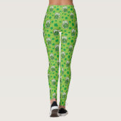 St Patrick's Day Green Beer Pattern Leggings (Rückseite)