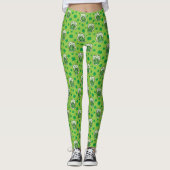 St Patrick's Day Green Beer Pattern Leggings (Vorderseite)
