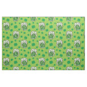 St Patrick's Day Green Beer Pattern Stoff (Fat Quarter (45,7 x 55,9 cm))