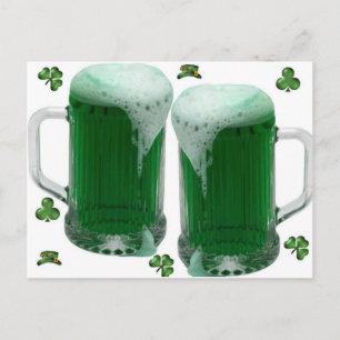 St Patrick's Day Green Beer Postkarte