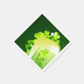 St. Patrick's Day Green Beer Serviette (Ecke)