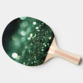 ☘️ St. Patricks Day Green Bokeh Tischtennis Schläger (Seitenansicht)