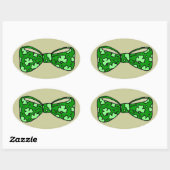 St. Patrick's Day Green Bow Krawatte Sticker (Blatt)