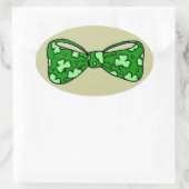 St. Patrick's Day Green Bow Krawatte Sticker (Tasche)
