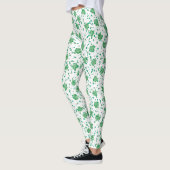 St. Patrick's Day, Green Celtic Kleeblatt Leggings (Links)