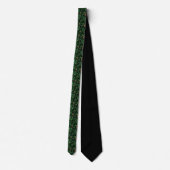 St. Patrick's Day Green Clover Custom Necktie Krawatte (Rückseite)
