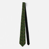 St. Patrick's Day Green Clover Custom Necktie Krawatte (Vorderseite)
