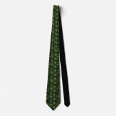 St. Patrick's Day Green Clover Custom Necktie Krawatte (Vorderseite)