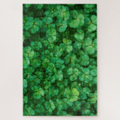 St. Patrick's Day Green Clovers Jigsaw Puzzle (Vertikal)