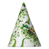 St Patricks Day Green Clovers Old Leprechaun Partyhütchen (Rechts)