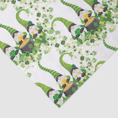 St Patricks Day Green Clovers Old Leprechaun Seidenpapier (Ausschnitt)