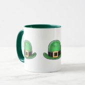 St Patrick's Day Green Derby Hat Tasse (Vorderseite Links)
